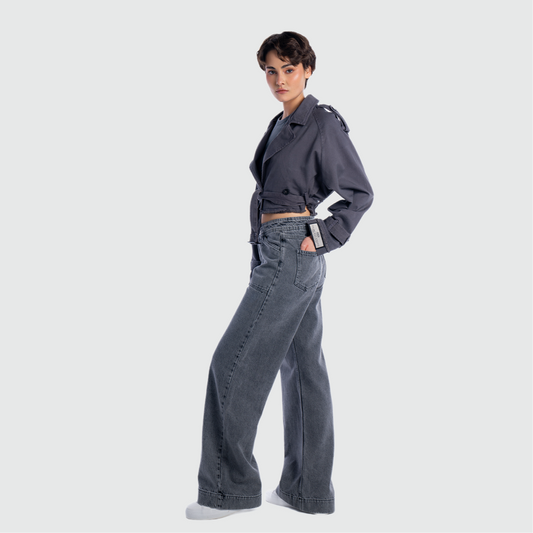 HIGH WAIST WIDE LEG JEAN'S